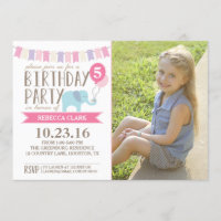 Festa de aniversário de elefante com idade persona