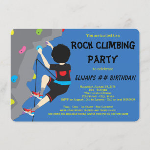 Convites Festa de Aniversário de Escalada em Rocha