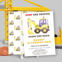 Festa de aniversário de Escavador de Caminhão de C