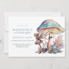 Convites Festa de aniversário de Fairy Pixie Fairytale Girl