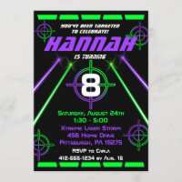 Festa de aniversário de feixes Neon Green e Purple
