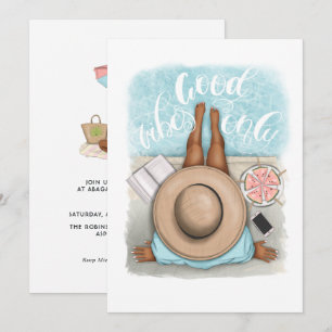 Convites Festa de aniversário de férias da praia de Summer