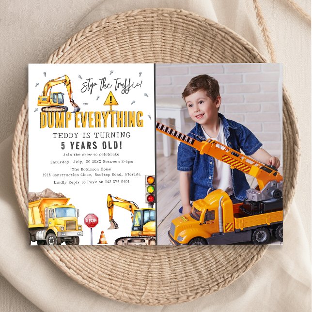 Convites Festa de Aniversário de Foto com Aquarela de Const (Criador carregado)