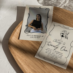 Convites Festa de aniversário De Fotografia Da rua 21 Desen