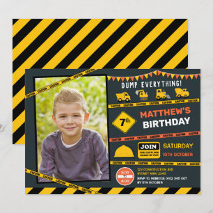 Convites Festa de aniversário de Fotografia de Traje de Con