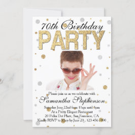 Convites Festa de aniversário de Fotografia do Dourado Spar