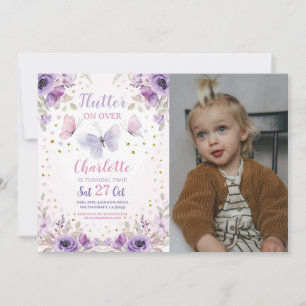 Convites Festa de aniversário de Fotografias da Flor da Bor