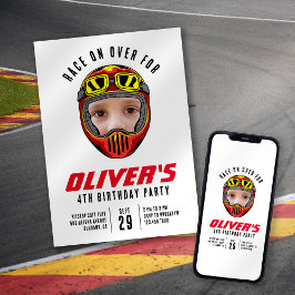 Convites Festa de aniversário de Fotografias do Capacete de