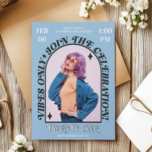 Convites Festa de aniversário de Fotografias do Groovy Mode