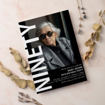 Festa de aniversário de Fotografias NINETY Preto M