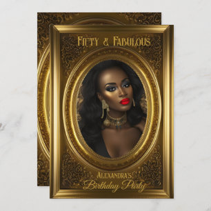 Convites Festa de aniversário de fotos elegante e antiga Do