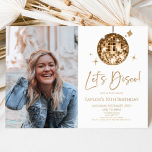 Convites Festa de aniversário de Fotos Personalizada do Dis