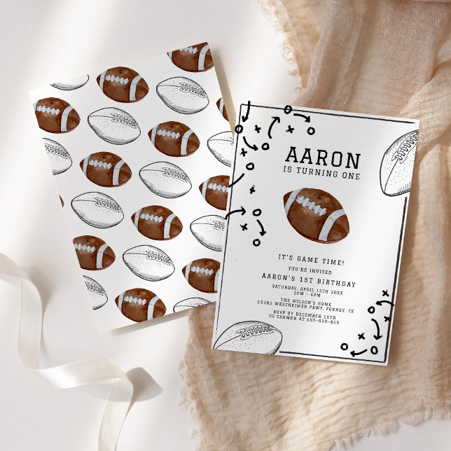 Convites Festa de aniversário de Futebol (Criador carregado)