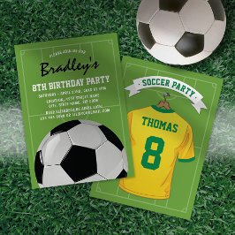 Convites Festa de Aniversário de Futebol Infantil | Camisa 