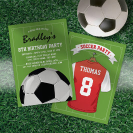 Convites Festa de Aniversário de Futebol Infantil | Camisa 