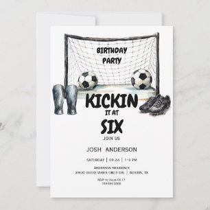 Convites Festa de Aniversário de Futebol Kickin it