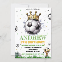 Festa de aniversário de futebol pessoal