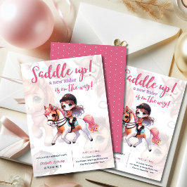 Convites Festa de aniversário de Garota Cavaleira de Dressa