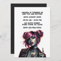 Festa de aniversário de Garota Gótica