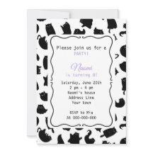 Festa de Aniversário de Gato Gótico para Crianças