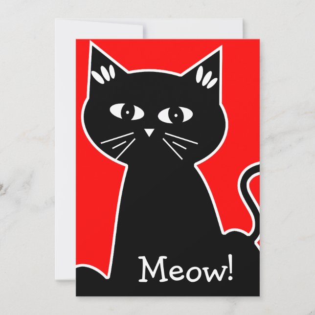 Convites Festa de aniversário de Gatos legal - Gato de Cart (Frente)