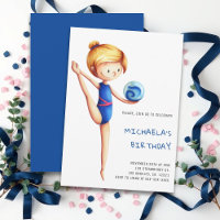 Festa de aniversário de ginástica Rítmica de Garot
