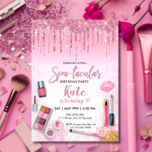 Festa de aniversário de Glam Girl do Spa Party