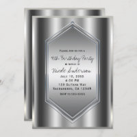 Festa de aniversário de Glamor de Prata Qualquer E