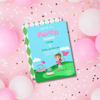 Festa de Aniversário de Golfe da Menina Chibi Par-
