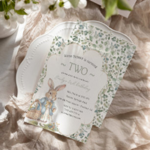 Convites Festa de aniversário de Greneery do Coelho