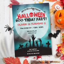 Festa de Aniversário de Halloween de Zumbi Assusta