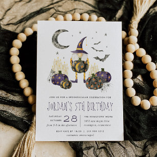 Convites Festa de aniversário de Halloween do Assistente de