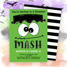Festa de Aniversário de Halloween do Monstro de Fr