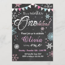 festa de aniversário de inverno Onederland, garota