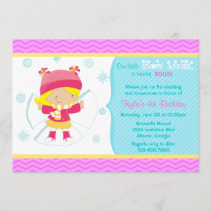 Convites Festa de aniversário de inverno para as crianças