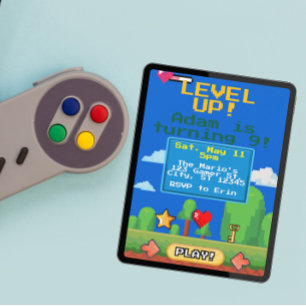 Convites Festa de aniversário de jogadores de nível superio