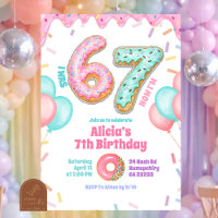 Festa de Aniversário de Menina de 67 com Donut Pas