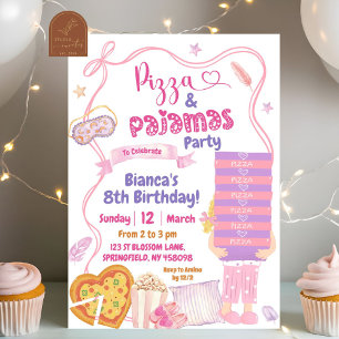 Convites Festa de Aniversário de Menina Loura com Laço Rosa