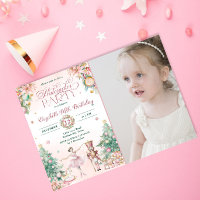Festa de aniversario de meninas de inverno do Noz-