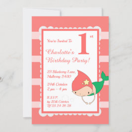 Convites festa de aniversario de meninas de Pearls de Serei