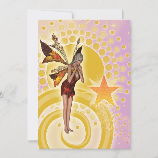 Convites Festa de aniversario de meninas feericamente (Frente)