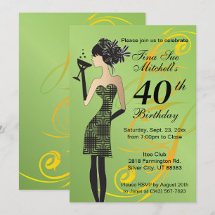 Convites Festa de Aniversário de Meninas   Idade DIY