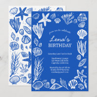 Festa de aniversário de Moldura Azul Praia PERSONA