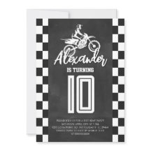 Festa de Aniversário de Moto de Trilha com Quadro