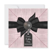 Festa de Aniversário de Mulher Rosa Preta