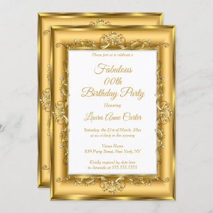 Convites Festa de Aniversário de Mulheres de Foto Pearl Dou