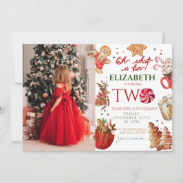 Convites Festa de aniversário de Natal que segundo aniversá