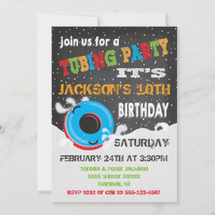 Convites Festa de aniversário de Neve