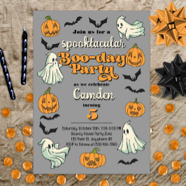 Convites Festa de aniversário de outono do Fantasma Spooky