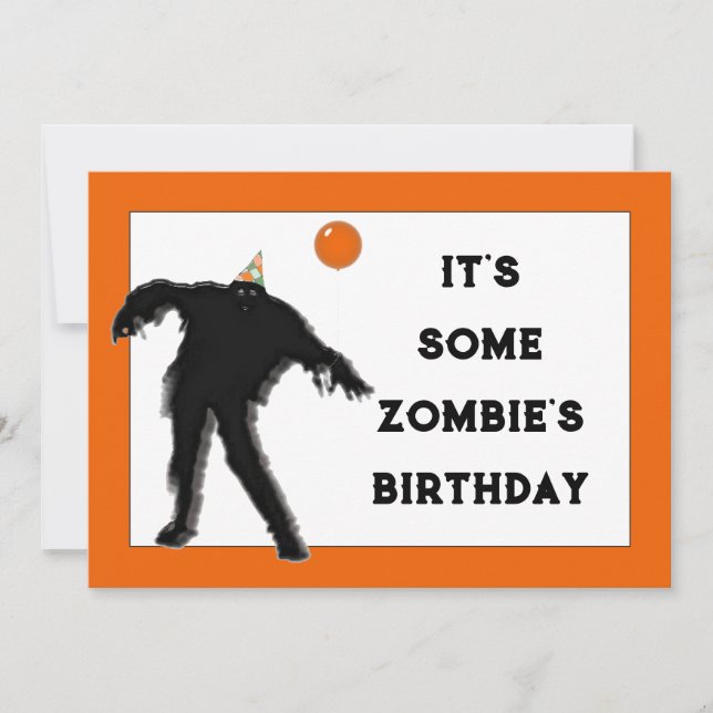 Convites Festa de aniversário de outubro (Frente)